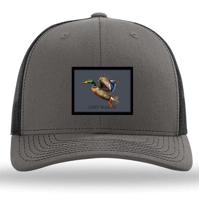 Mallard -Color Sublimated patch -Charcoal-Black Richardson 112 Hat Lost Wando Outfitters