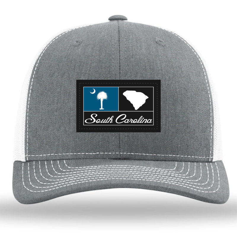 SC Woven Patch -Heather Grey-White Richardson 112 Trucker Snapback Lost Wando Outfitters