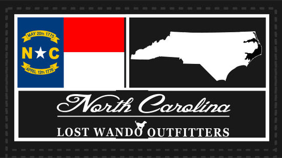 North Carolina Woven Patch Heather Grey-Black Richardson 112 - Lost Wando Outfitters - Lost Wando Outfitters