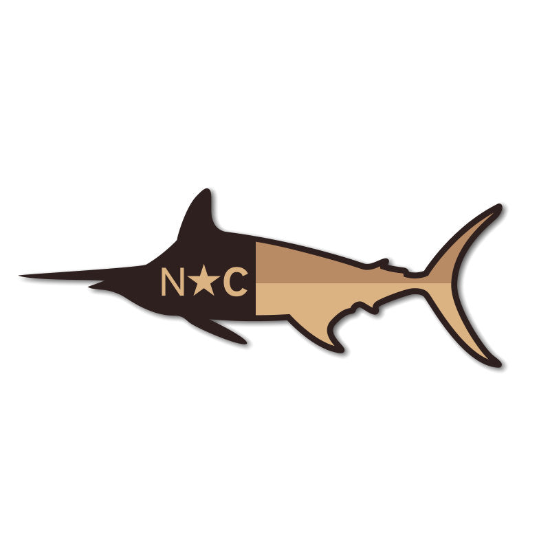 NC Marlin Leather Patch Hat - Purple-White Lost Wando Outfitters - Lost Wando Outfitters