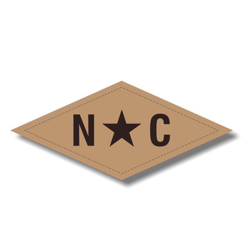 N*C Diamond Leather Patch - Columbia Blue-Khaki Lost Wando Outfitters - Lost Wando Outfitters