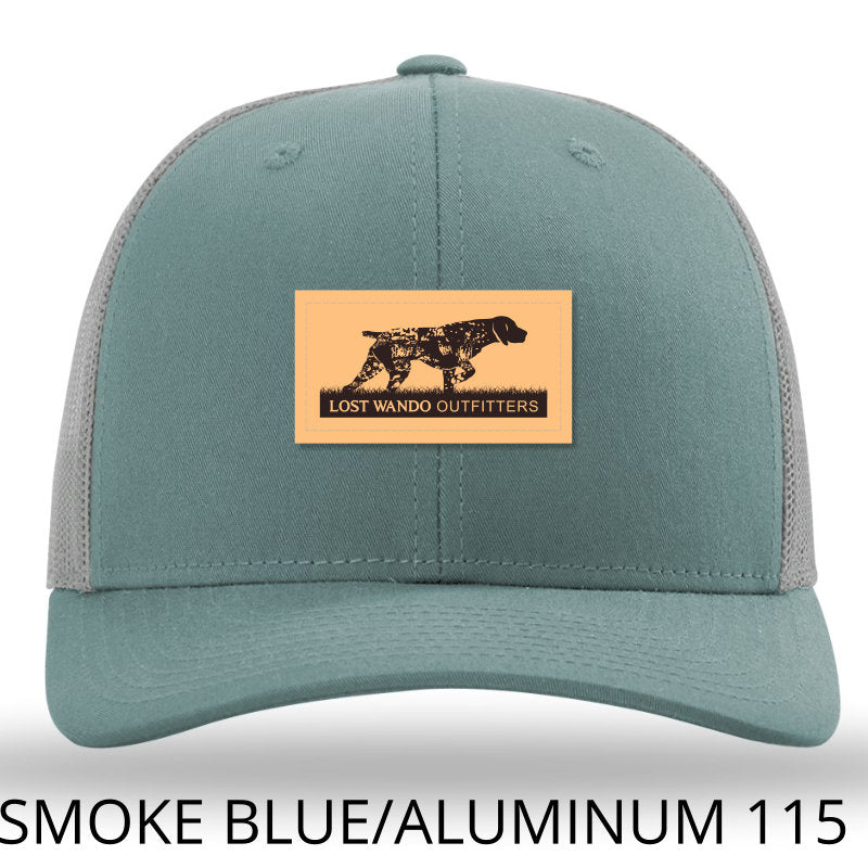 Pointer Leather Patch Hat Smoke Blue - Aluminum - Lost Wando Outfitters
