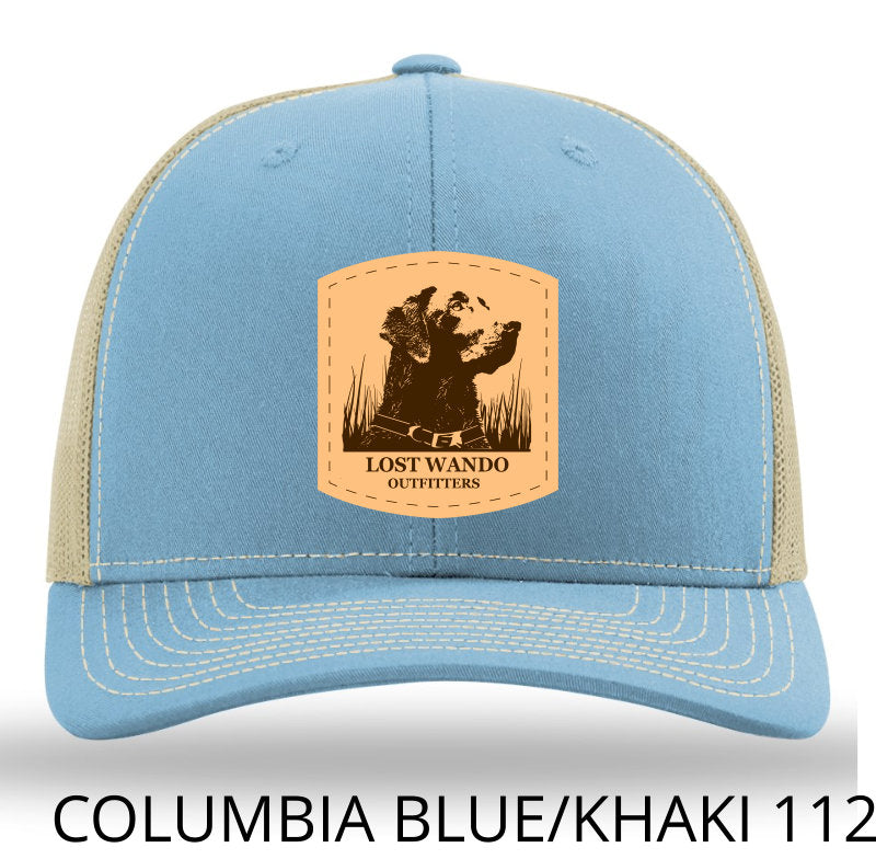 Wando Stay Columbia Blue-Khaki Leather Patch Richardson 112 Hat- Lost Wando Outfitters - Lost Wando Outfitters