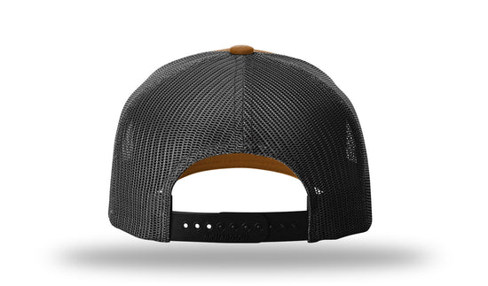 Turkey Leather Patch Caramel-Black Rope Richardson 112FPR Snapback Trucker Hat Lost Wando Outfitters