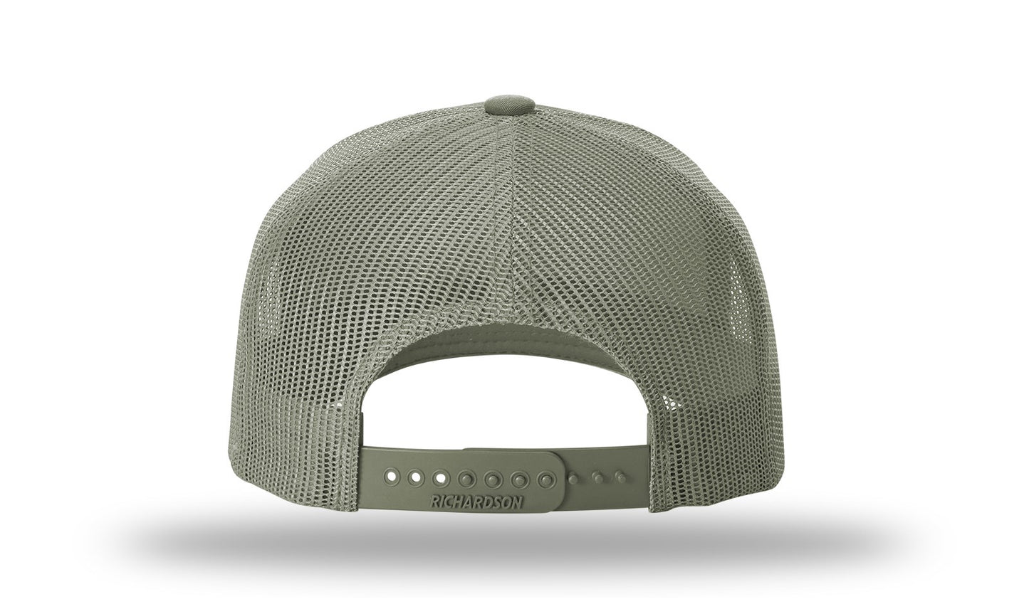 Pointer (GSP) Leather Patch Loden/Loden Rope Richardson 112FPR Snapback Trucker Hat Lost Wando Outfitters