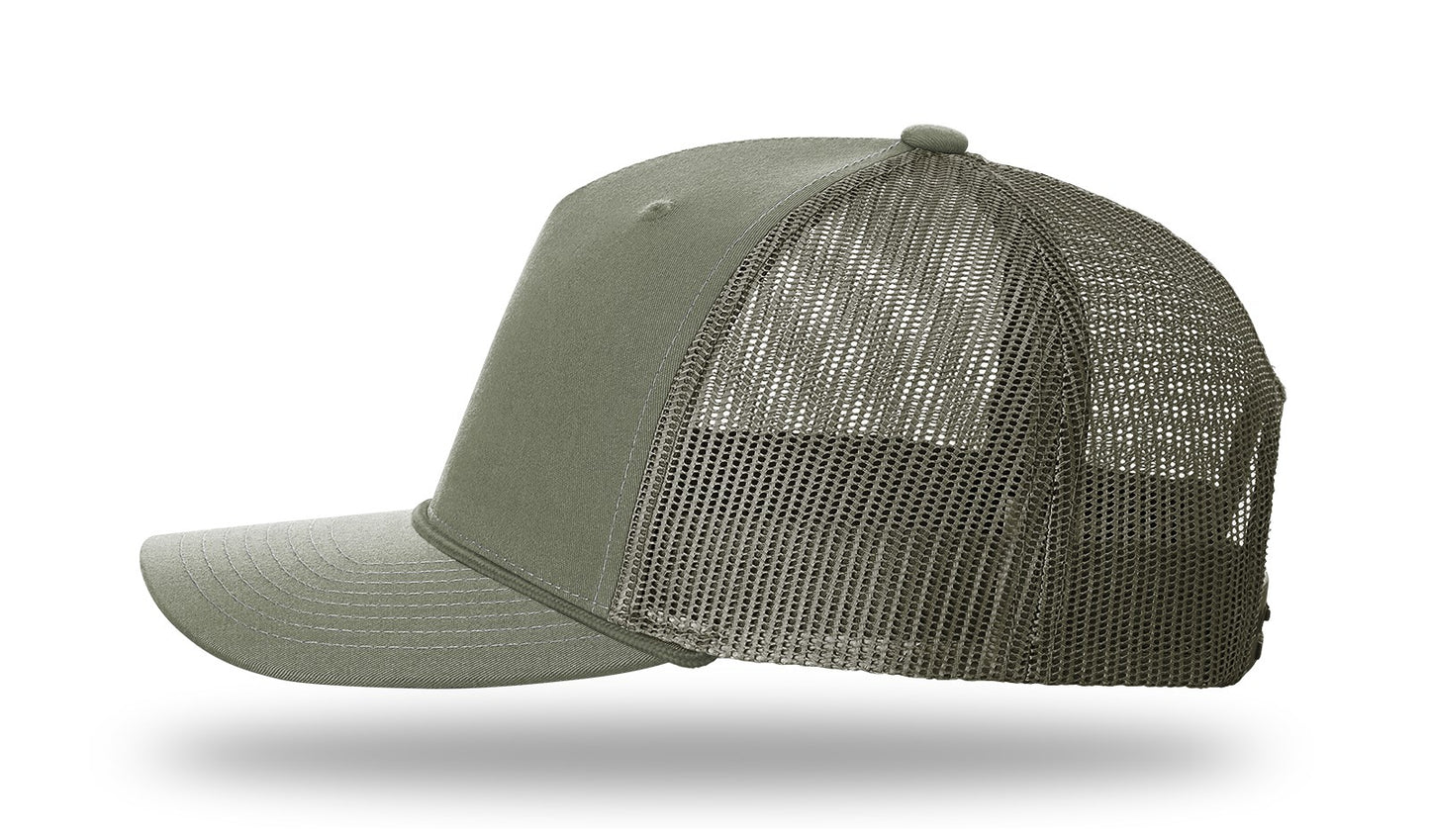 Pointer (GSP) Leather Patch Loden/Loden Rope Richardson 112FPR Snapback Trucker Hat Lost Wando Outfitters