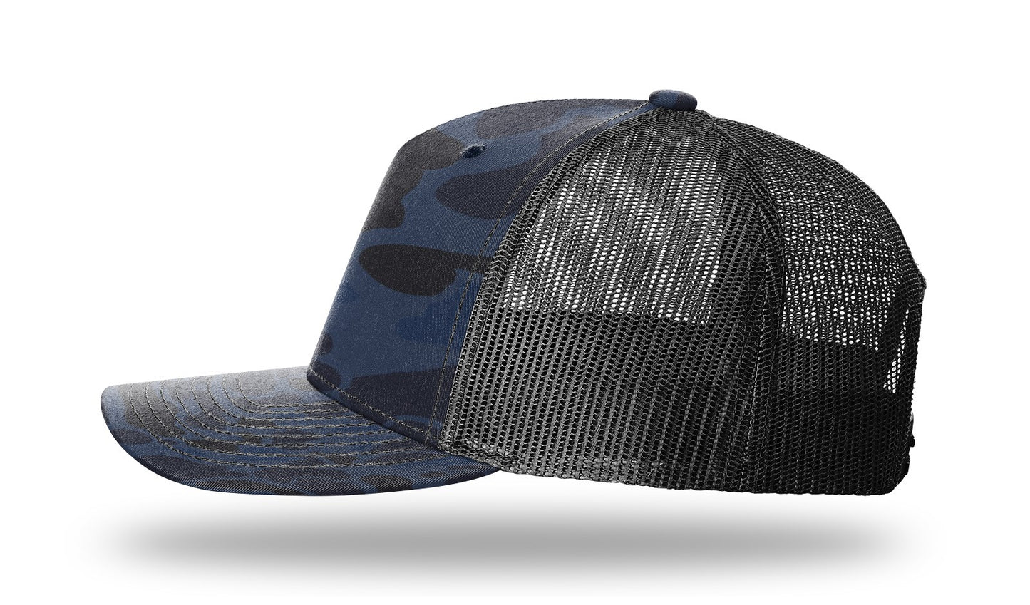 Sailfish Woven Patch Admiral Duck Camo-Black Richardson Sports 112PFP Trucker Snapback Lost Wando Outfitters