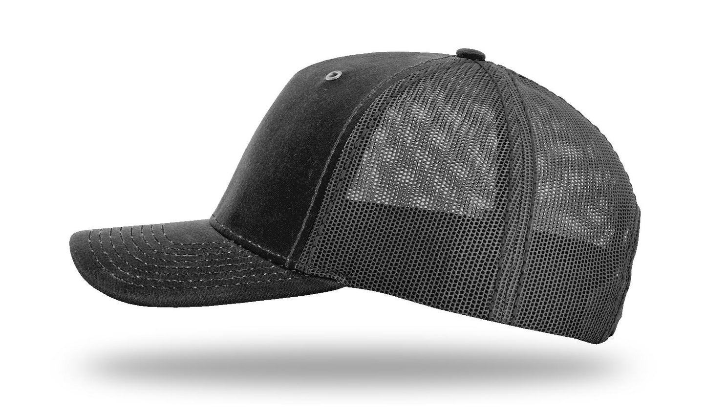 Tarpon Bonefish Color Patch Black/Black Richardson Sports 112WH Waxed Hawthorne Rugged Trucker Snapback Lost Wando Outfitters