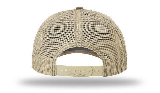 Bass Leather Patch Buck/Khaki Richardson 112WH Waxed Hawthorne Rugged Snapback Trucker Hat Lost Wando Outfitters