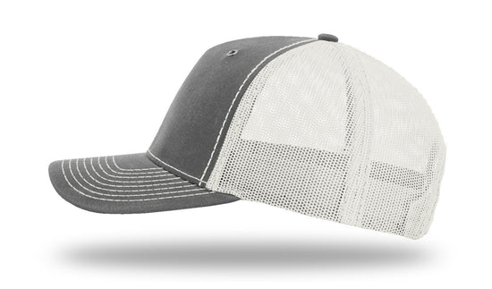 Mallard -Color Sublimated Patch -Rhino/Light Grey Richardson 112WH Waxed Hawthorne Rugged Snap Back Trucker Hat Lost Wando Outfitters