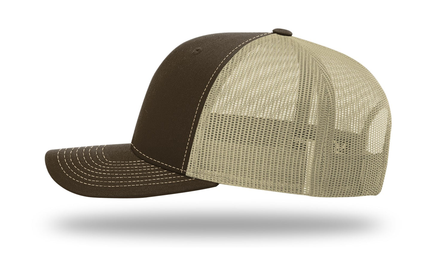 Treeing Walker Woven Patch Brown-Khaki Richardson 112 Snapback Trucker Hat Lost Wando Outfitters