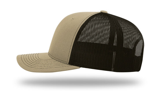 Flounder Color Patch Khaki-Brown Richardson Sports 112 Trucker Snapback Lost Wando Outfitters