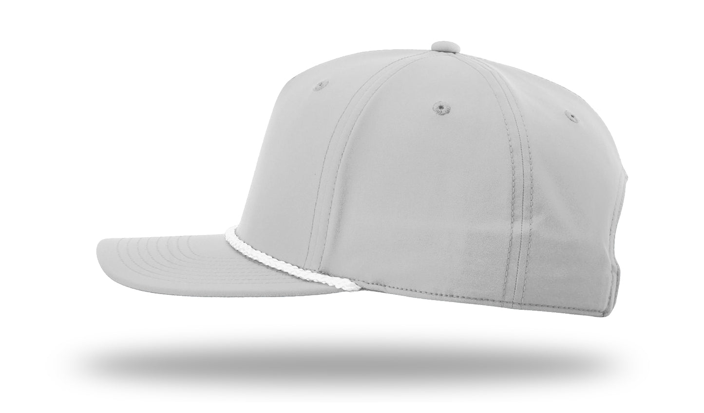 Tuna Woven Patch -Light Grey with White Rope Richardson 258R Trucker Snap-Back Hat Lost Wando Outfitters