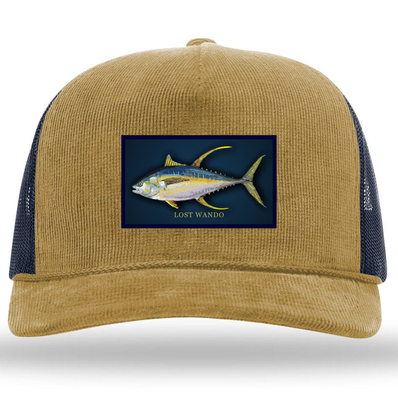 Yellow Fin Tuna Color Patch - Amber Gold-Navy Rope Richardson 930 Hat Lost Wando Outfitters