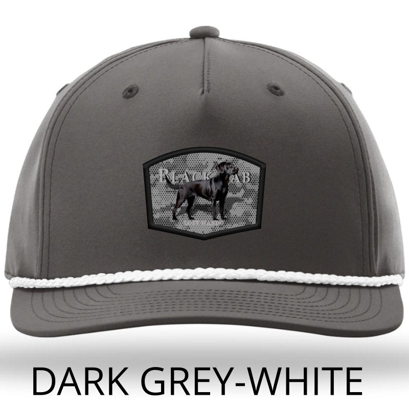 Black Lab Colo Patch -patch Grey with White Rope Richardson 258R Trucker Snap-Back Hat Lost Wando Outfitters