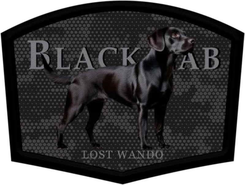 Black Lab Color Patch Black/Black Richardson 112 Snapback Trucker Hat Lost Wando Outfitters
