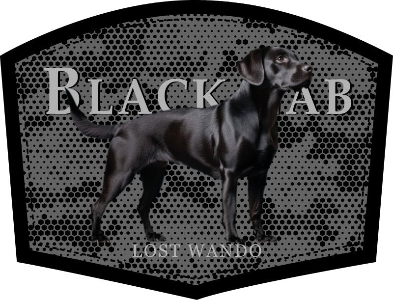 Black Lab Colo Patch -patch Grey with White Rope Richardson 258R Trucker Snap-Back Hat Lost Wando Outfitters