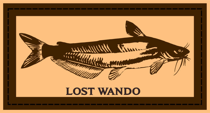 Load image into Gallery viewer, Blue Catfish - Leather Patch Hat - Admiral Blue Camo Richardson Sports 112PFP Trucker Snapback Lost Wando Outfitters
