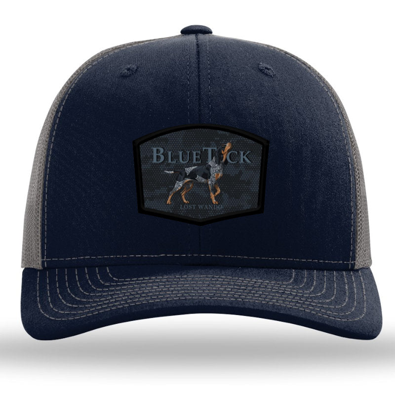 Bluetick Coonhound Color Patch Navy/Charcoal Richardson 112 Snapback Trucker Hat Lost Wando Outfitters - Lost Wando Outfitters