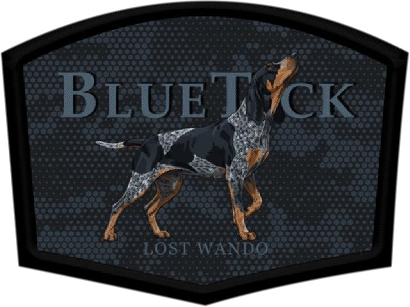 Bluetick Coonhound Color Patch Black/Black Richardson 112 Snapback Trucker Hat Lost Wando Outfitters