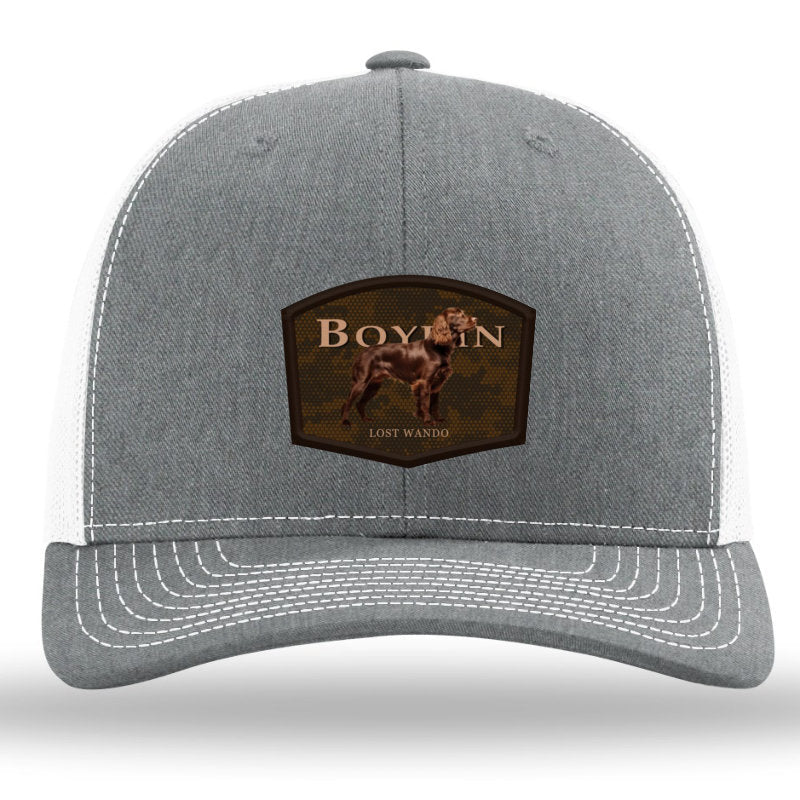 Boykin Color Patch Heather Grey/White Richardson 112 Snapback Trucker Hat Lost Wando Outfitters