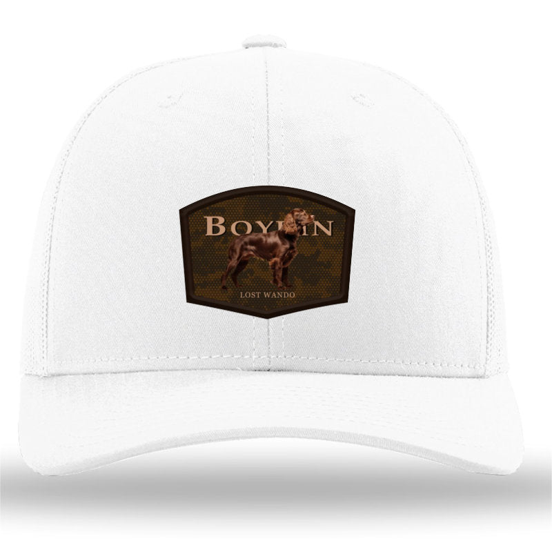 Boykin Color Patch White/White Richardson 112 Snapback Trucker Hat Lost Wando Outfitters