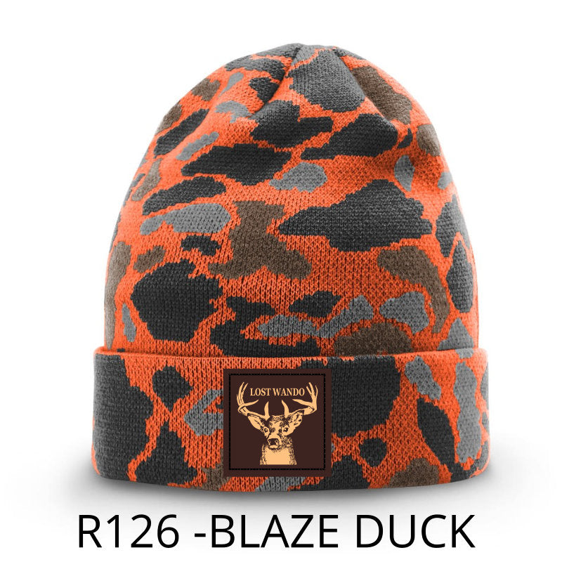 Buck Leather Patch -BEANIE - Blaze Duck Richardson 126 Duck Beanie Lost Wando Outfitters