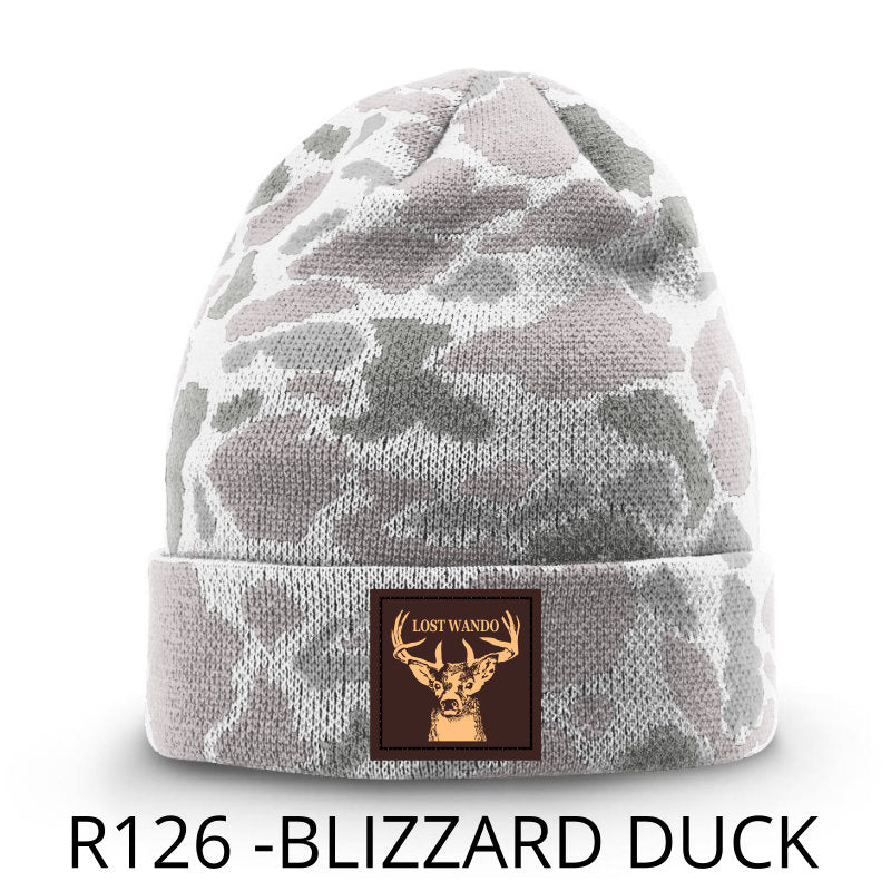 Buck Leather Patch -BEANIE - Blizard Duck Richardson 126 Duck Beanie Lost Wando Outfitters
