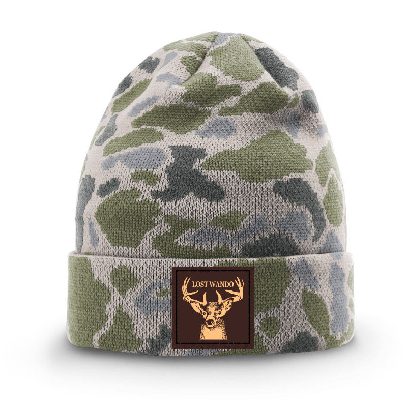 Buck Leather Patch -BEANIE - Marsh Duck Richardson 126 Duck Beanie Lost Wando Outfitters
