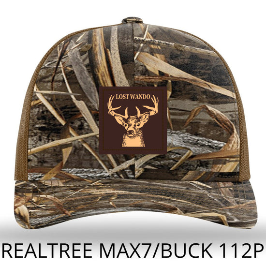 Buck Max7-Buck Leather Patch Hat Lost Wando Outfitters Richardson 112P - Lost Wando Outfitters