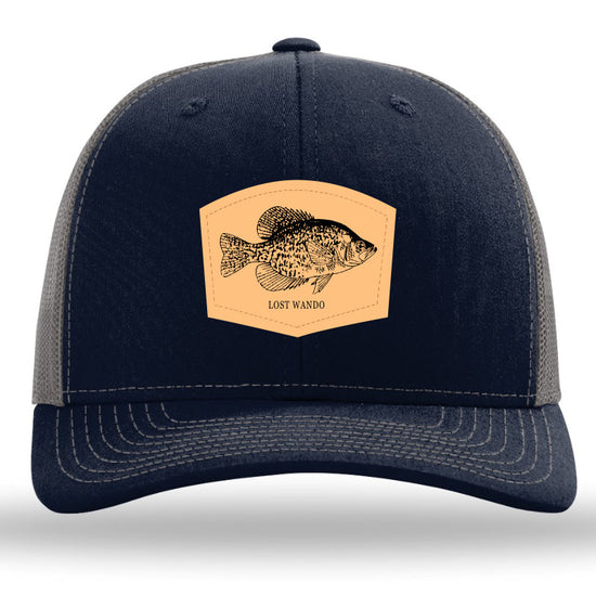 Crappie Leather Patch Navy Charcoal Richardson 112 Snapback Trucker Ha Lost Wando Outfitters