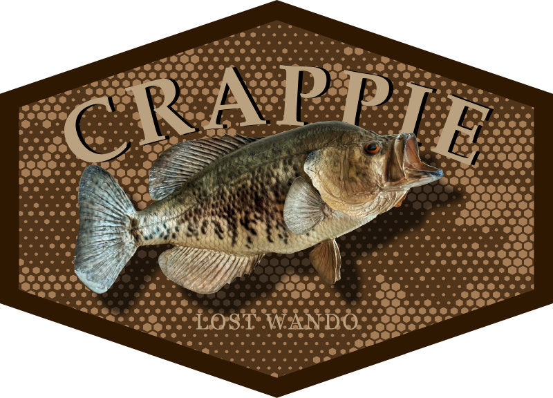 Crappie Color Patch -Buck-Khaki Rugged Waxed Hawthorne Richardson Sports 112WH Snapback Trucker Hat Lost Wando Outfitters
