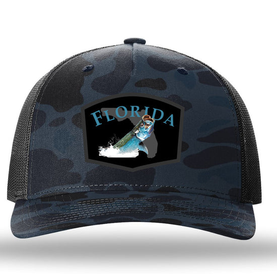 Florida Tarpon Color Patch Admiral Duck Camo/Charcoal Richardson Sports 112PFP Trucker Snapback Lost Wando Outfitters