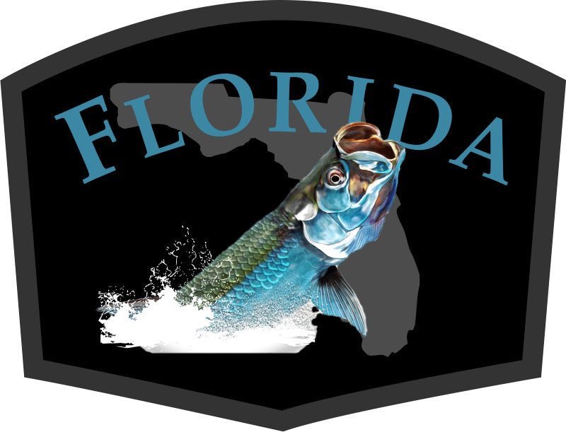 Florida Tarpon Color Patch Black-Black Richardson Sports 112 Trucker Snapback Lost Wando Outfitters