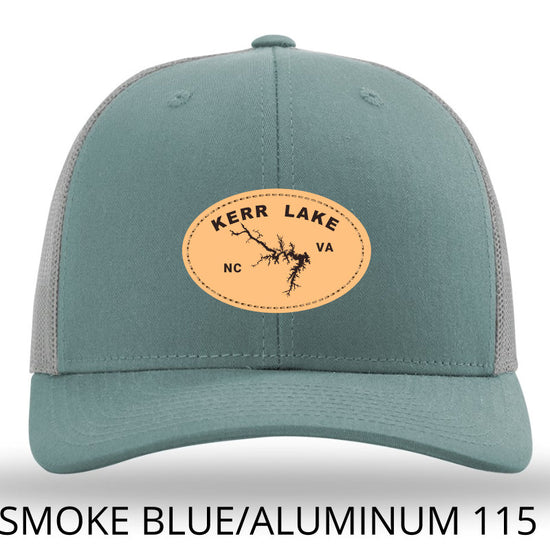 Kerr Lake NC VA Leather Patch - Smoke Blue-Aluminum Richardson 115 Lost Wando Outfitters