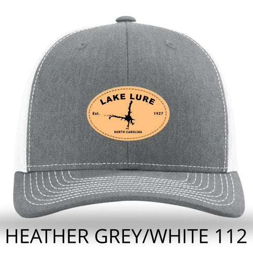NC Lake Lure Leather Patch - Heather Grey-White Richardson 112 Lost Wando Outfitters