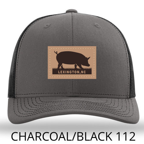 NC Lexington Pig Leather Patch - Charcoal-Black Richardson 112 Lost Wando Outfitters