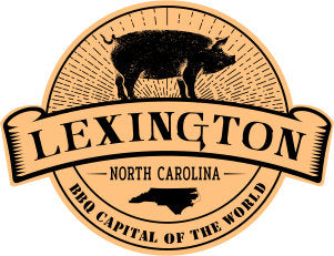 NC Lexington Pig BBQ Capital of the World Leather Patch - Charcoal-Black Richardson 112 Lost Wando Outfitters