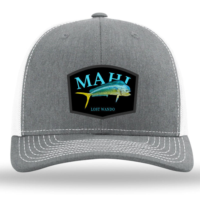 Mahi Color Patch Heather Grey/White Richardson Sports 112 Trucker Snapback Lost Wando Outfitters - Lost Wando Outfitters