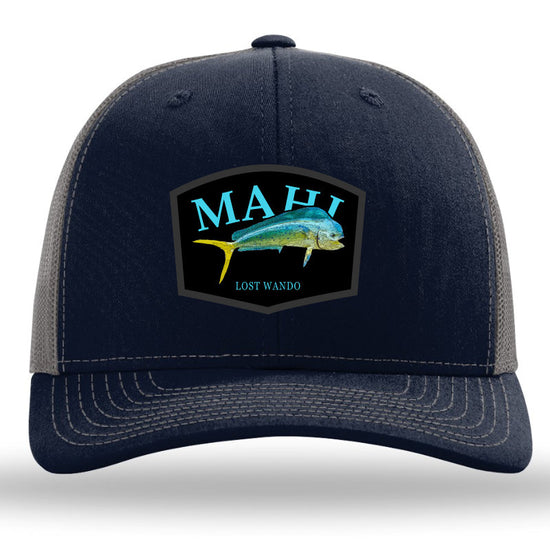 Mahi Color Patch Navy-Charcoal Richardson Sports 112 Trucker Snapback Lost Wando Outfitters