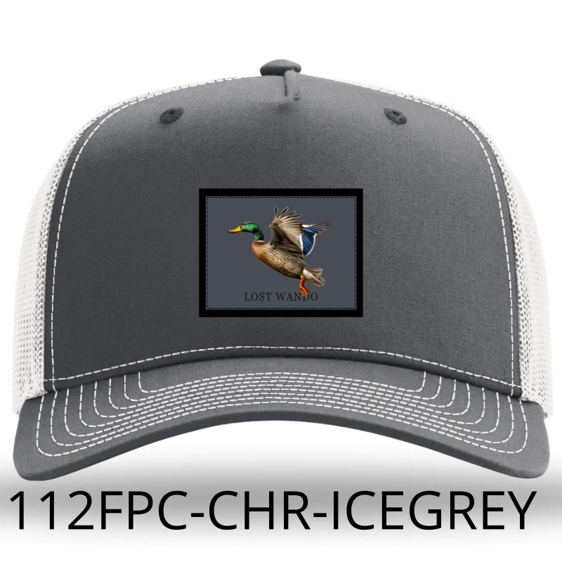 Mallard -Color Sublimated patch Charcoal-Ice Grey Richardson 112FPC Hi Pro Champ Hat Lost Wando Outfitters