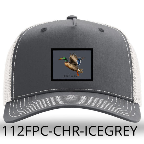 Mallard -Color Sublimated patch Charcoal-Ice Grey Richardson 112FPC Hi Pro Champ Hat Lost Wando Outfitters