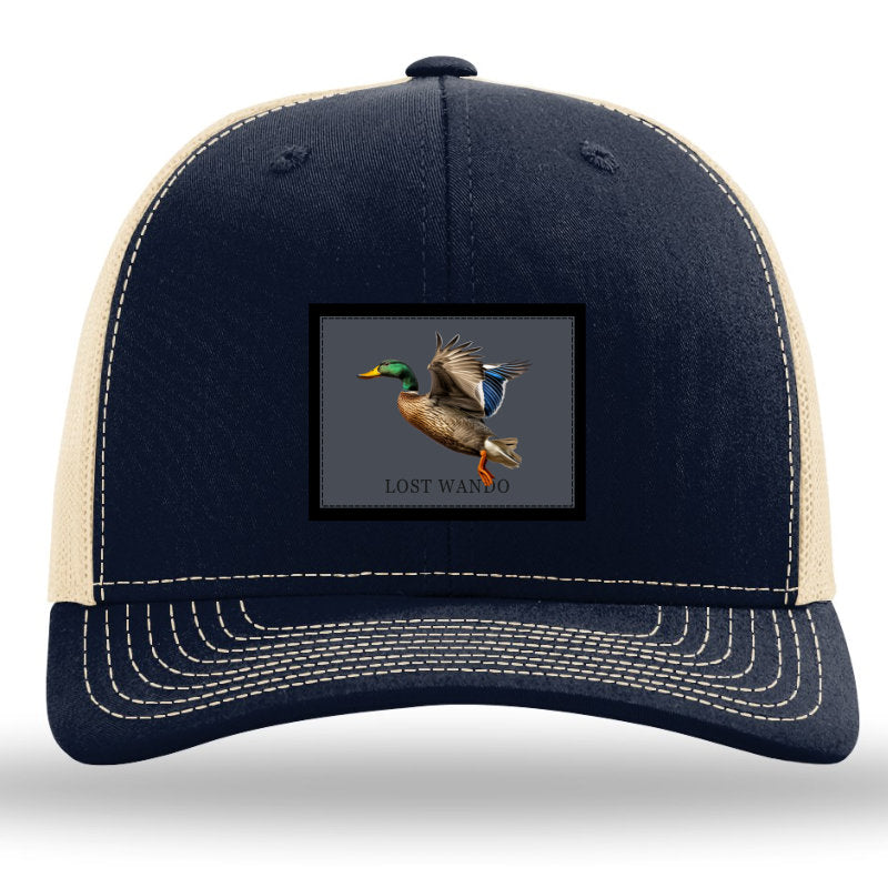 Mallard -Color Sublimated patch -Navy-khaki Richardson 112 Hat