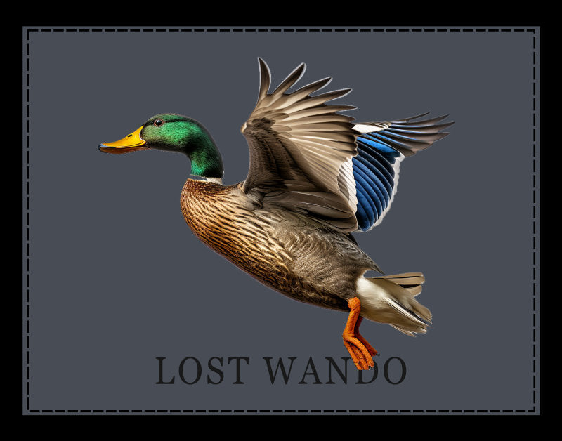 Mallard -Color Sublimated patch -Charcoal-Black Richardson 112 Hat Lost Wando Outfitters