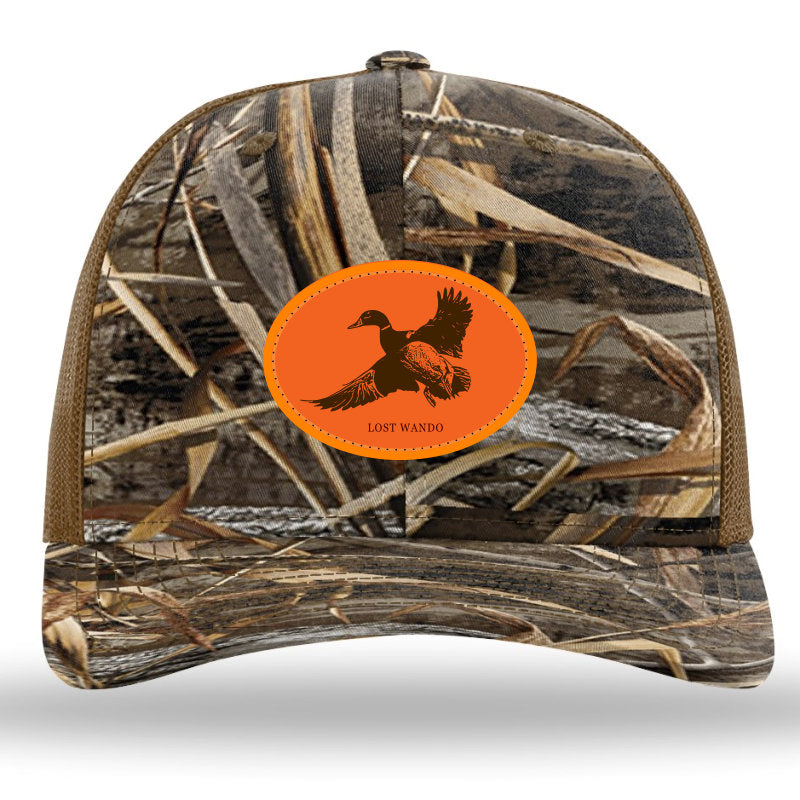 Mallard Hunter Orange Woven Patch -RealTree Max7-Buck Richardson 112PFP Hat Lost Wando Outfitters - Lost Wando Outfitters