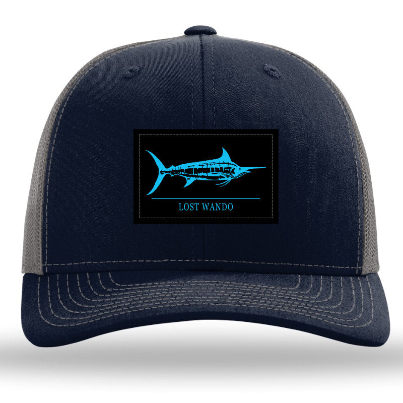 Marlin Woven Patch Navy-Charcoal Richardson Sports 112 Trucker Snapback Lost Wando Outfitters - Lost Wando Outfitters