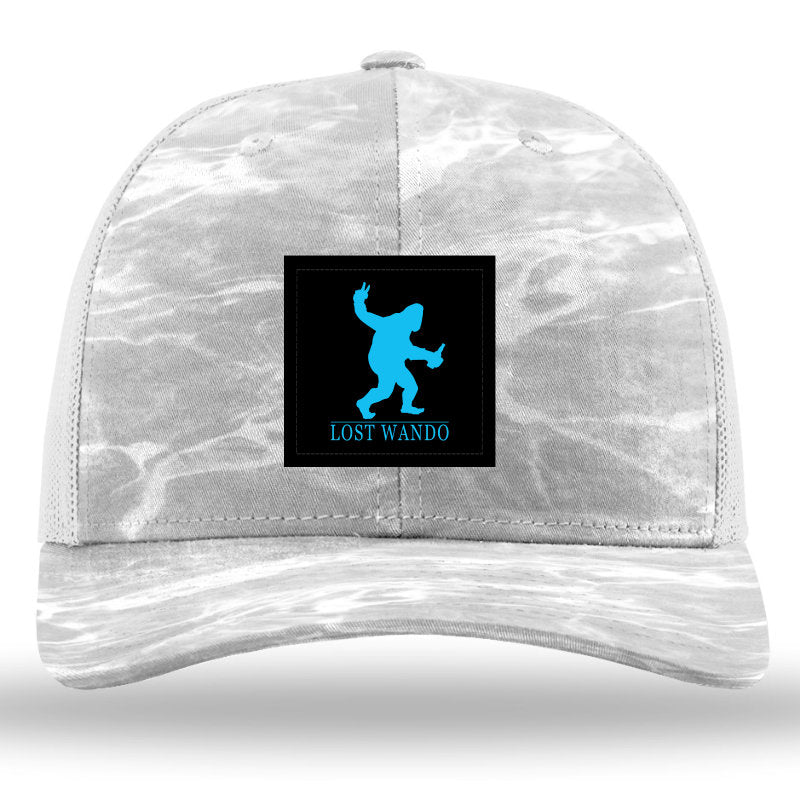 Peace, Beer, and Big Foot Woven Patch MossyOaks Elements Bonefish-Light Grey Richardson Sports 112PFP Trucker Snapback Lost Wando Outfitters - Lost Wando Outfitters