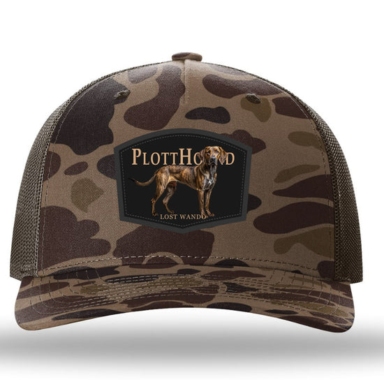 Plott Hound Color Patch Bark Duck Camo-Brown Richardson 112PFP Snapback Trucker Hat Lost Wando Outfitters