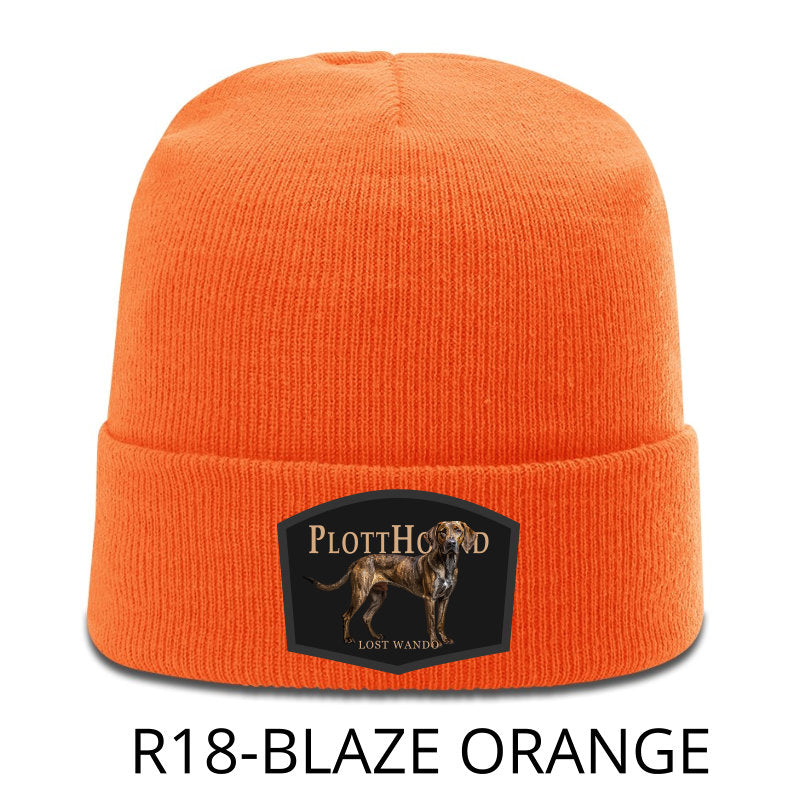 Plott Hound Color Patch Beanie Blaze Orange Richardson R18 Acrylic Yarn Beanie Lost Wando Outfitters