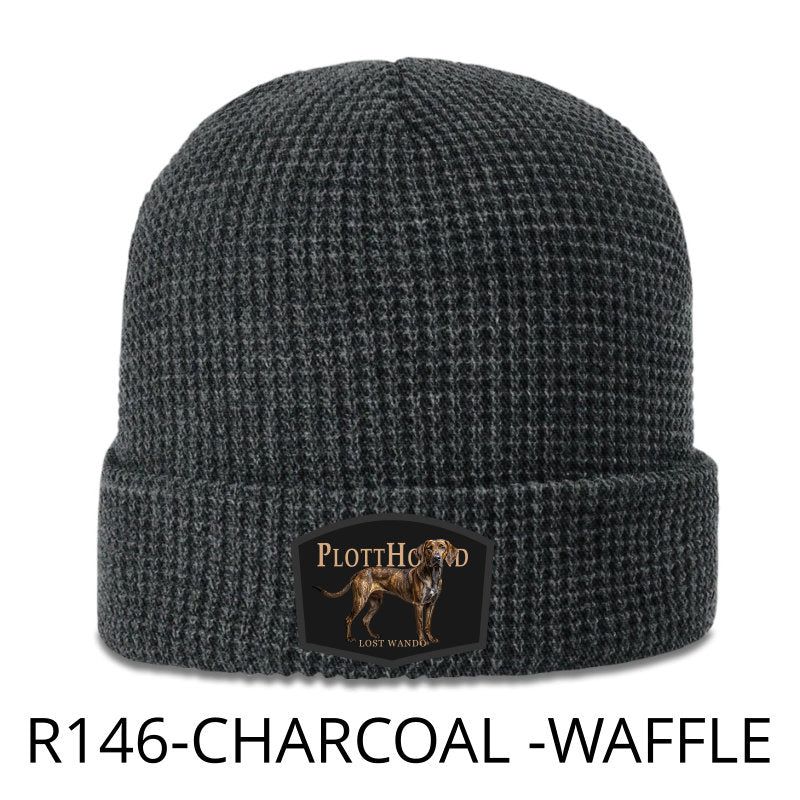 Plott Hound Color Patch Beanie Charcoal Richardson R146 Waffle Knit Beanie Lost Wando Outfitters